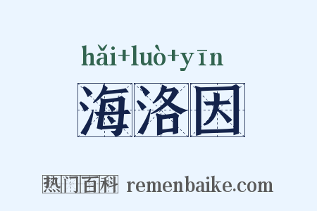 海洛因是什么意思的图片